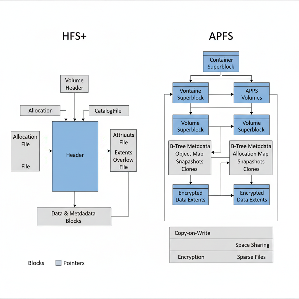 HFS+ vs APFS